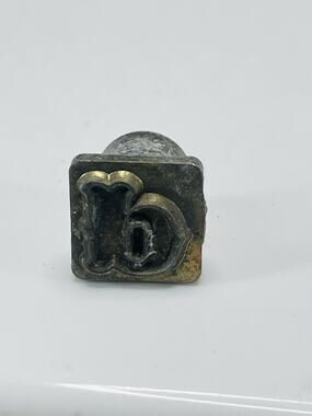 Leather Stamp b Tandy Craftool Alphabet Single Replacement Letter Size 1/2 Inch